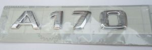 NEW GENUINE MERCEDES BENZ A CLASS REAR TRUNK A 170 LETTERING CHROME BADGE LID A1688170015