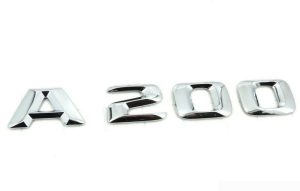 NEW GENUINE MERCEDES BENZ A CLASS REAR TRUNK A 200 LETTERING CHROME BADGE LID A1698170515