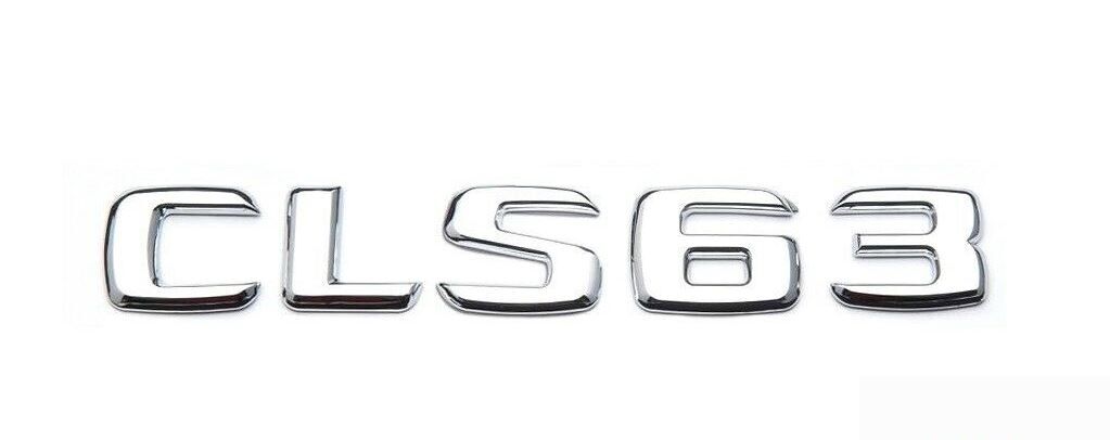 NEW GENUINE MERCEDES BENZ CLS CLASS REAR TRUNK CLS 63 LETTERING CHROME BADGE A2188172400