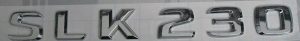NEW GENUINE MERCEDES BENZ SLK REAR TRUNK SLK 230 LETTERING CHROME BADGE EMBLEM A1708170215