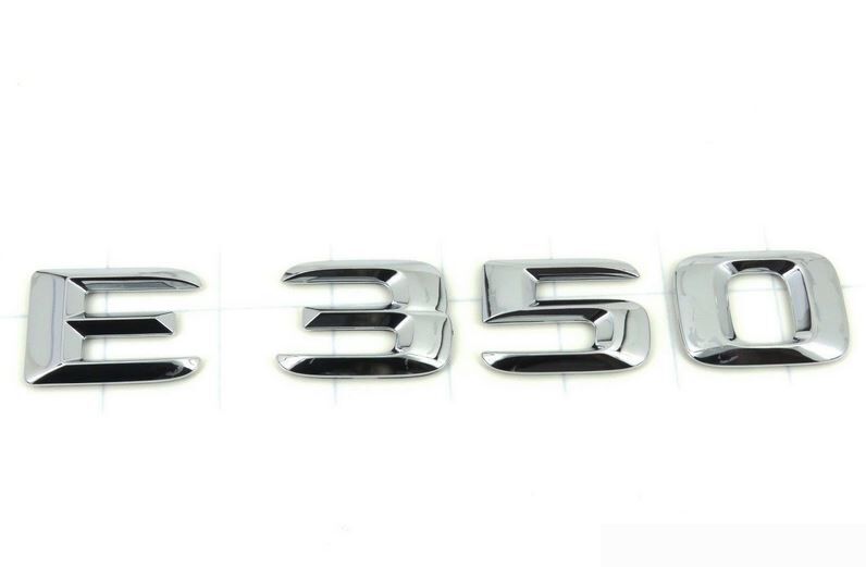 NEW GENUINE MERCEDES BENZ E CLASS REAR TRUNK E 350 LETTERING CHROME BADGE A2128176715 - Image 3
