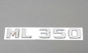 NEW GENUINE MERCEDES BENZ M CLASS REAR TRUNK ML 350 LETTERING CHROME BADGE A1648171215