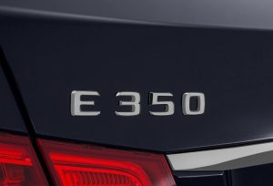 NEW GENUINE MERCEDES BENZ E CLASS REAR TRUNK E 350 LETTERING CHROME BADGE A2128176715