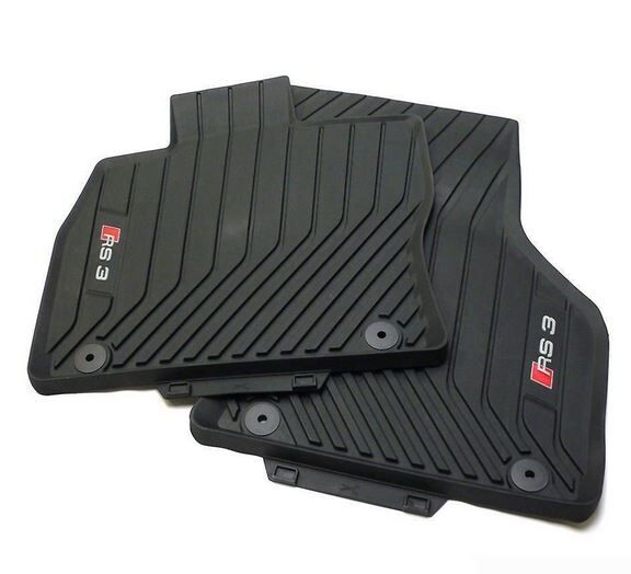 NEW GENUINE AUDI A3 RS3 13-17 FRONT BLACK RUBBER FLOOR MATS LHD 8V6061221041 - Image 3