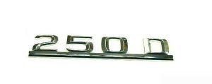 NEW GENUINE MERCEDES BENZ E CLASS W124 REAR TRUNK 250D LETTERING CHROME BADGE A1248171415