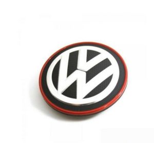NEW GENUINE VOLKSWAGEN GOLF MK7 GTI GTD RED CHROME ALLOY WHEEL CENTER CAP 1PCS