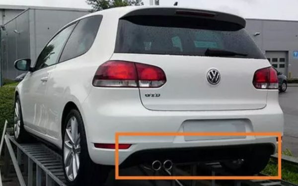 NEW GENUINE VW GOLF MK6 2009-2013 REAR BUMPER DIFFUSER BLACK 5K6807521M 9B9 - Image 3