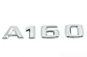 NEW GENUINE MERCEDES BENZ A CLASS REAR TRUNK A 160 LETTERING CHROME BADGE LID A1698171515