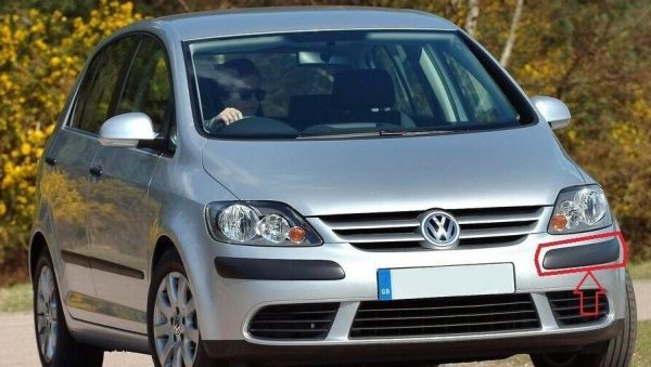 NEW GENUINE VW GOLF PLUS 2005-2009 FRONT BUMPER SATIN BLACK MOULDING LEFT N/S 5M08076559B9 - Image 3