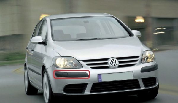 NEW GENUINE VW GOLF PLUS 05-09 FRONT BUMPER BLACK COVER WITH WASHER HOLE RIGHT 5M0807656C9B9 - Image 3