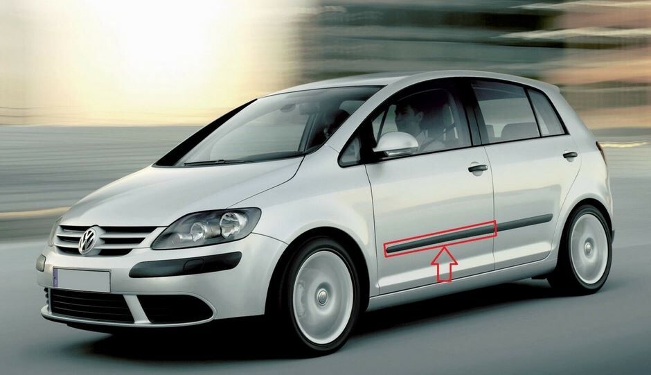 NEW GENUINE VW GOLF PLUS GOLF MK5 04-09 FRONT DOOR BLACK MOULDING TRIM LEFT N/S 1K4853515B9B9 - Image 3