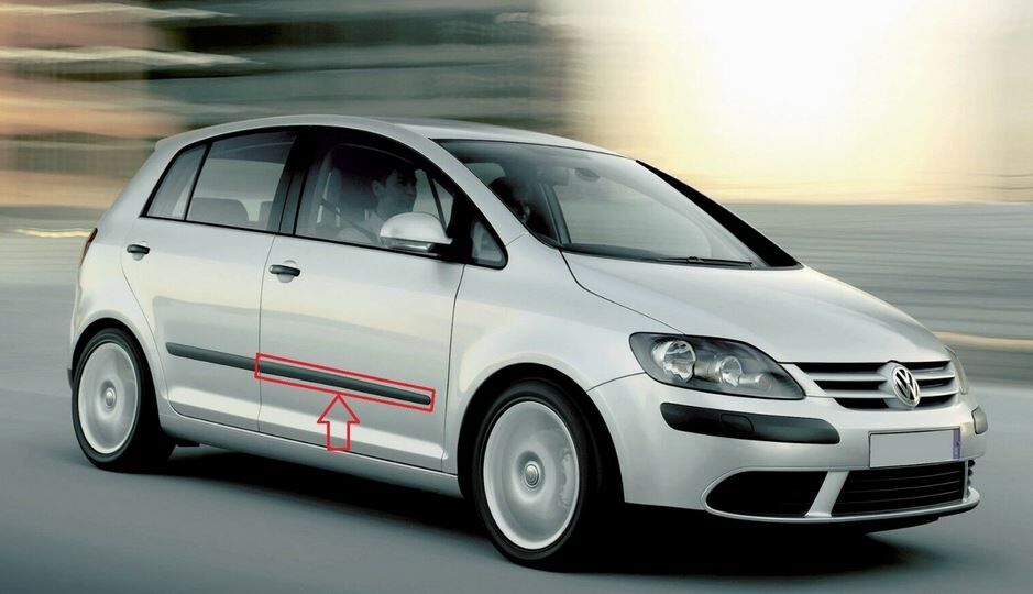 NEW GENUINE VW GOLF PLUS GOLF MK5 04-09 FRONT DOOR BLACK MOULDING TRIM RIGHT O/S 1K4853516B9B9 - Image 3