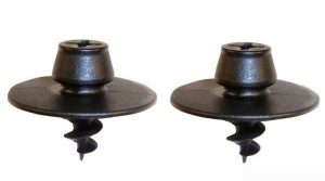 NEW GENUINE VW AUDI SEAT SKODA BLACK ROUND SCREW FLOOR MAT CARPET CLIPS 2PCS 3D0864812AB41