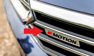 NEW GENUINE VW PASSAT 2014-2017 FRONT GRILLE 4MOTION LETTERING BADGE EMBLEM 3G0853948CMGM
