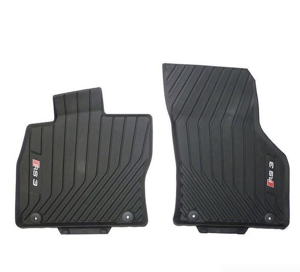 NEW GENUINE AUDI A3 RS3 13-17 FRONT BLACK RUBBER FLOOR MATS LHD 8V6061221041