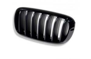 NEW GENUINE BMW X6 X5 F15 F16 FRONT M PERFORMANCE KIDNEY GRILLES BLACK left 51712334708