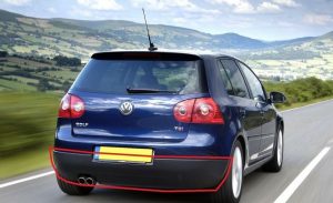 NEW GENUINE VW GOLF MK5 REAR LOWER BUMPER SPOILER SKIRT BLACK 1K6807521A9B9