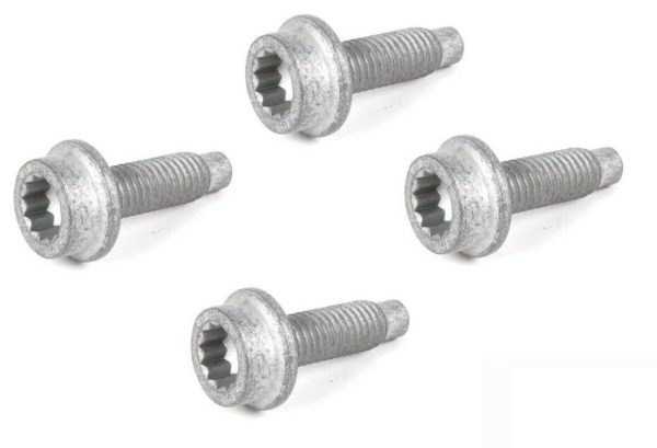 NEW GENUINE VW AUDI SEAT SKODA REAR SUSPENSION ANTI ROLL SWAY BAR BOLT SET 4PCS