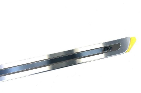 NEW GENUINE VW SCIROCCO R DOOR ENTRY SILL STRIP BRUSHED CHROME PAIR SET 2PCS 1K8853537CHE1 - Image 4