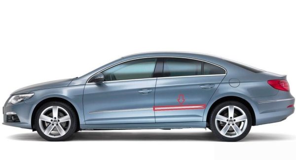 NEW GENUINE VW PASSAT CC 2008-2016 REAR DOOR CHROME MOLDING TRIM COVER LEFT N/S 3C8853073A2ZZ