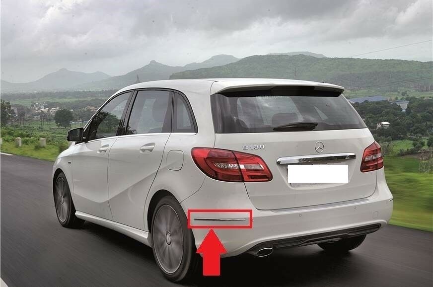 NEW GENUINE MERCEDES BENZ B CLASS W246 REAR BUMPER LEFT SIDE CHROME STRIP TRIM A2468850921 - Image 4