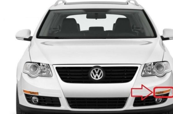 NEW GENUINE VW PASSAT 05-11 FRONT LEFT YELLOW TURN SIGNAL INDICATOR 3C0953041J - Image 3
