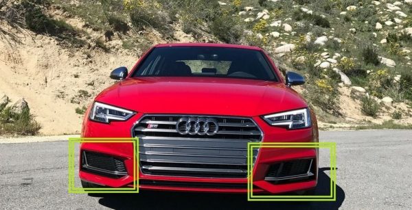 NEW GENUINE AUDI B9 S4 16-18 FRONT BUMPER LOWER LEFT RIGHT AIR GUIDE GRILL SET - Image 3