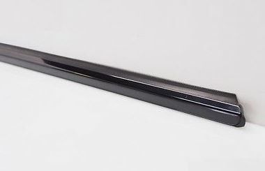 NEW GENUINE MERCEDES MB E W211 FRONT DOOR LEFT SIDE WINDOW MOLDING GLOSS BLACK A2116900380 - Image 3