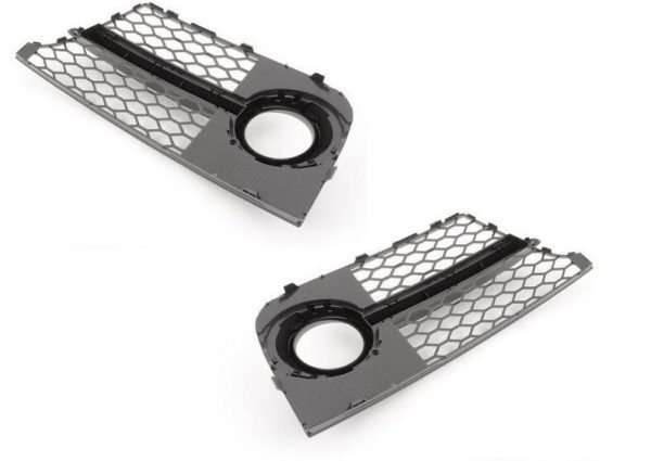 NEW GENUINE AUDI TTS S-LINE 11-14 FRONT BUMPER RIGHT LEFT FOG LIGHT GRILL SET - Image 4