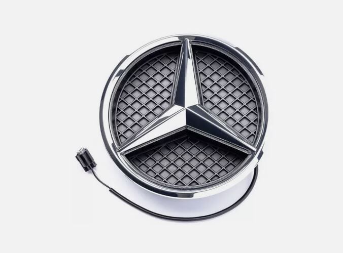 NEW GENUINE MERCEDES MB C W205 RADIATOR GRILL ILLUMINATED STAR BADGE EMBLEM A1668177500