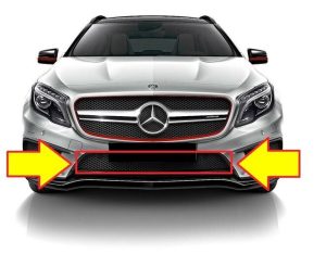 NEW GENUINE MERCEDES BENZ MB GLA X156 AMG FRONT BUMPER LOWER CENTER GRILLE A1568858600