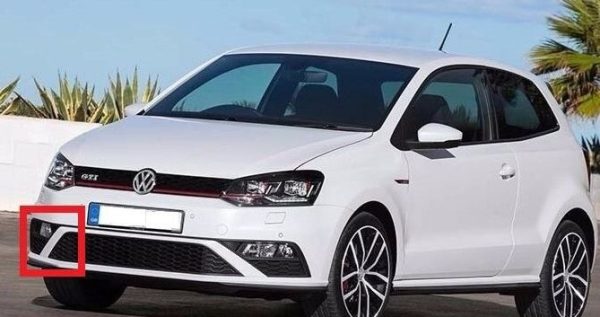 NEW GENUINE VW POLO GTI 15-17 FRONT BUMPER LOWER RIGHT O/S GRILL TRIM BLACK 6C0853666G9B9 - Image 4