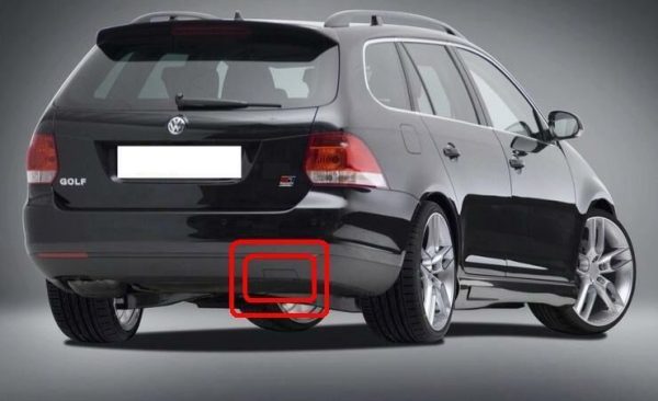 NEW GENUINE VW GOLF ESTATE 07-09 REAR BUMPER TOW HOOK COVER CAP 1K9807441A9B9 - Image 3