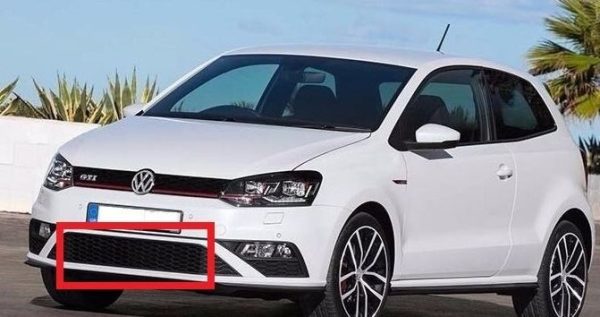 NEW GENUINE VW POLO GTI 15-17 FRONT BUMPER LOWER CENTER GRILL 6C0853677K 9B9 - Image 2