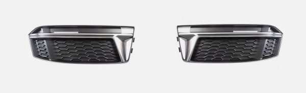 NEW GENUINE AUDI B9 S4 16-18 FRONT BUMPER LOWER LEFT RIGHT AIR GUIDE GRILL SET