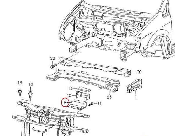 NEW GENUINE VW TIGUAN 08-16 TOURAN 07-16 AIR INTAKE GUIDE CHANNEL 1T0805971A - Image 4