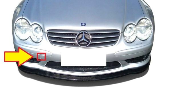 NEW GENUINE MERCEDES BENZ MB SL R230 FRONT BUMPER TOW HOOK EYE COVER PRIMED A23088501239999 - Image 5