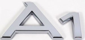 AUDI NEW GENUINE A1 2011-2016 CHROME A1 REAR TRUNK BADGE EMBLEM 8X0853741 2ZZ
