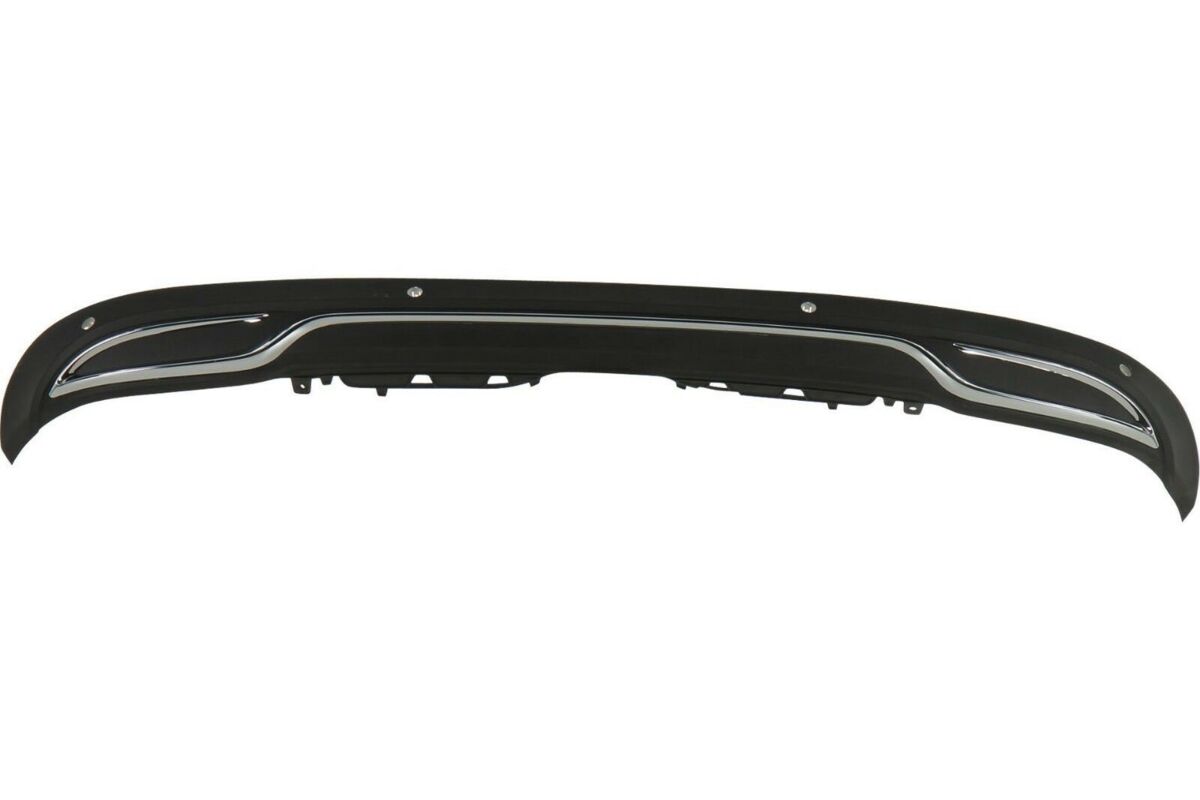 NEW GENUINE MERCEDES BENZ C CLASS S205 REAR BUMPER BOTTOM COVER WITH CHROME TRIM
