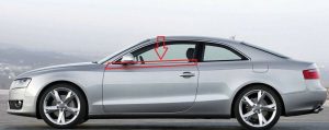 NEW GENUINE AUDI A5 2008-2016 CHROME WINDOW SLOT SEAL LEFT N/S 8T0853283C 2ZZ