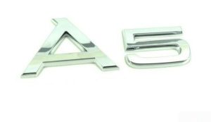 NEW GENUINE AUDI A5 2008-2016 REAR TRUNK A5 BADGE EMBLEM CHROME 8T0853741 2ZZ