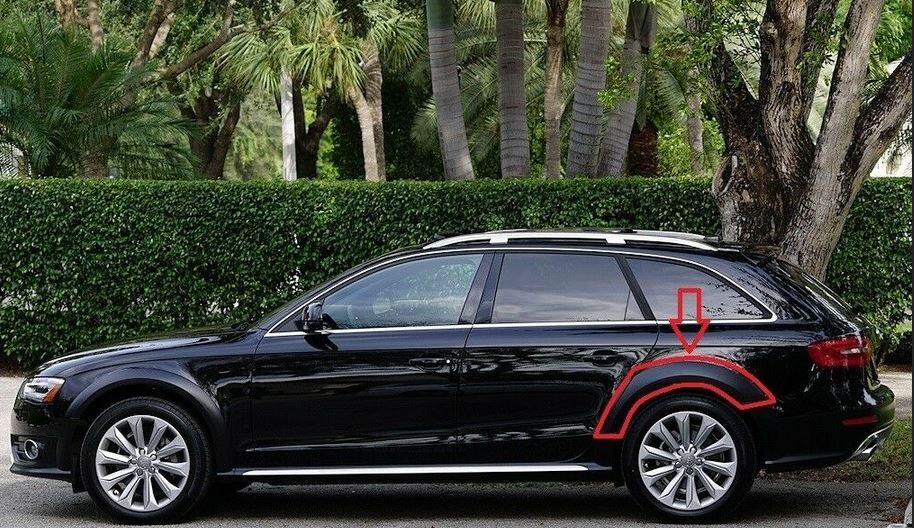 NEW GENUINE AUDI A4 ALLROAD 2010-2016 REAR BLACK TRIM FOR WHEEL ARCH LEFT N/S 8K9853817V7W - Image 3