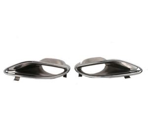NEW GENUINE MERCEDES E CLASS W212 AMG TAIL EXHAUST PIPE TRIM COVER SET