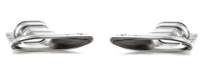 NEW GENUINE MERCEDES S CLASS W222 AMG STYLE EXHAUST TAIL PIPE CHROME TRIM PAIR
