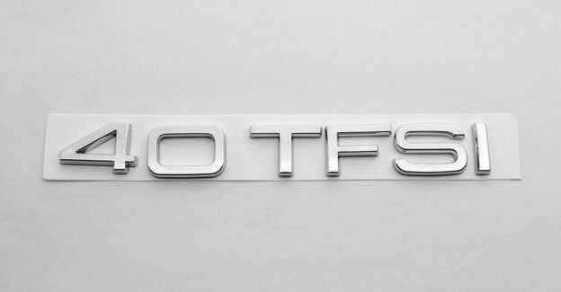 NEW GENUINE AUDI Q3 Q5 Q7 A8 S8 REAR 40 TFSI EMBLEM BADGE CHROME 8U0853744A