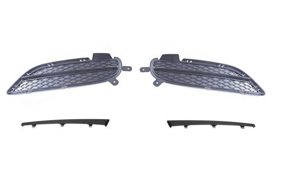 BMW NEW GENUINE 3 SERIES E90 E91 08 - 11 LCI FRONT FOG LIGHT GRILLES WITH TRIMS