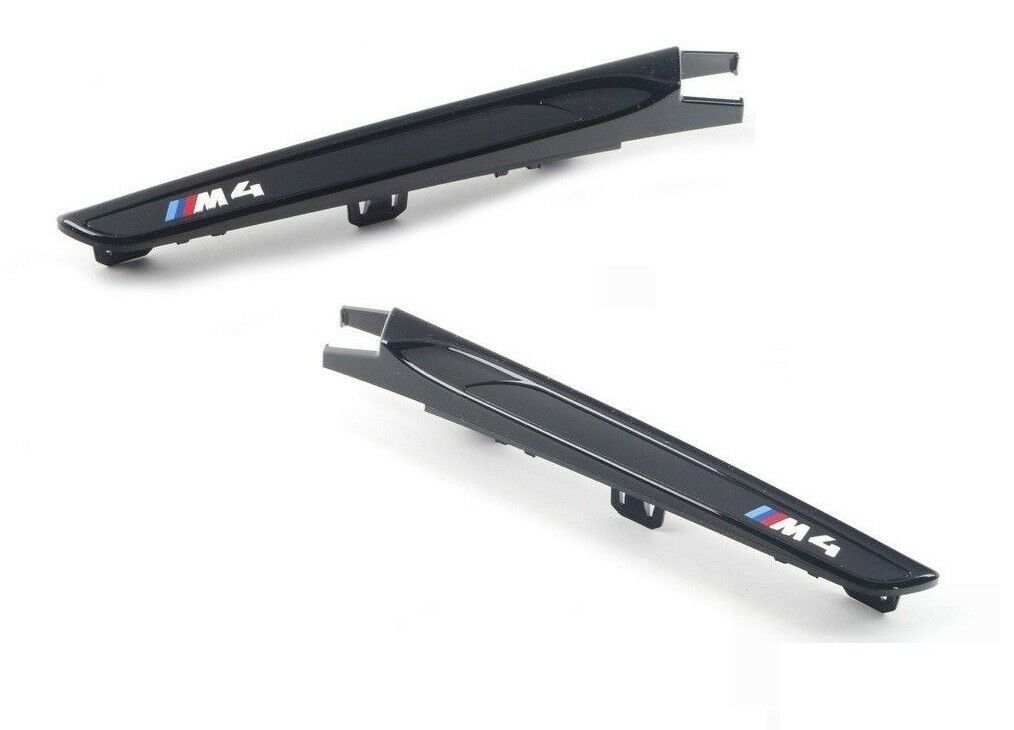 NEW GENUINE BMW 4 SERIES M4 F83 F82 FRONT FENDER TRIM GRILLE PAIR SET LEFT RIGHT