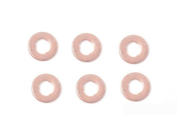 NEW GENUINE MERCEDES BENZ MB COPPER INJECTOR WASHER SEALS 6PCS A6110170060 - Image 2