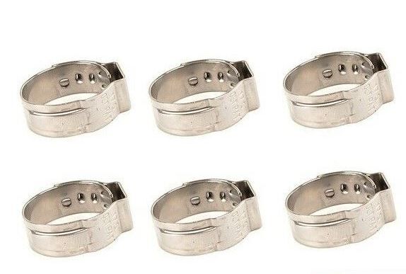 NEW GENUINE AUDI VW HEADLIGHT WASHER HOSE CLAMPS 17.5x7x0.6 SET OF 6 PIECES N10255501