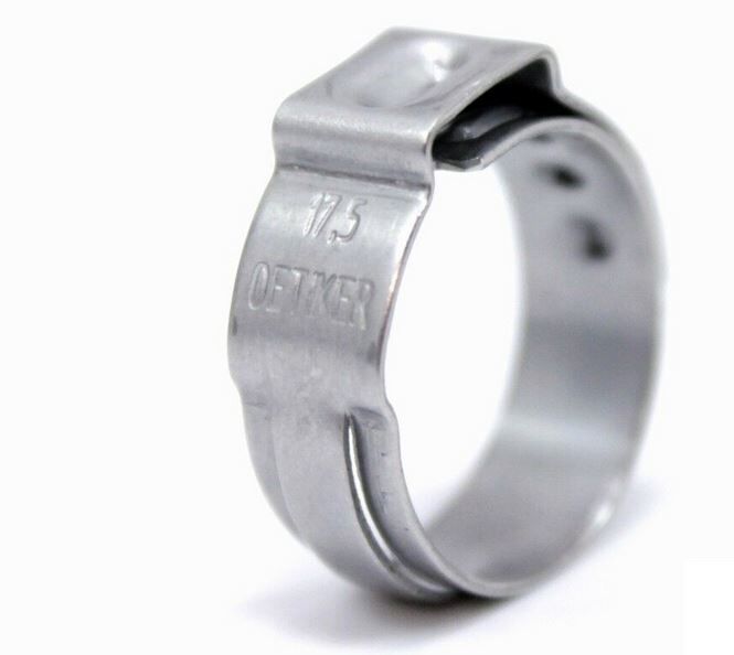 NEW GENUINE AUDI VW HEADLIGHT WASHER HOSE CLAMPS 17.5x7x0.6 SET OF 6 PIECES N10255501 - Image 3